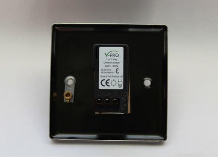 Varilight 1-Gang 2-Way Push-On/Off Rotary Led Dimmer 1 X 0-120W (1-10 Leds)