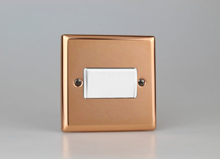 Varilight Classic Polished Copper Fan Isolator Switch