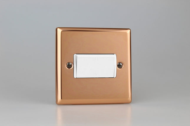 Varilight Classic Polished Copper Fan Isolator Switch