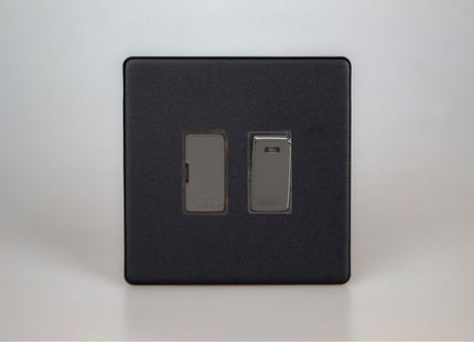 Varilight 13A Switched Fused Spur + Neon With Metal Inserts