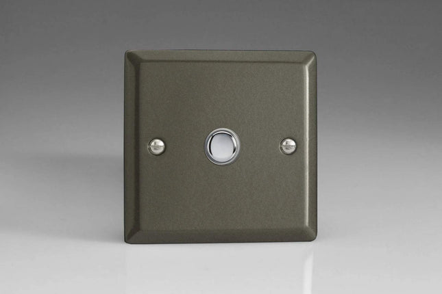Varilight 1-Gang 6A 1-Way Push-to-Make Momentary Switch Graphite XPM1