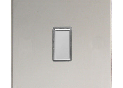 Varilight Eclique 2 1-Gang Tactile Touch Control Dimming Light Switch Slave for use with Eclique2 Master on 2-Way Circuits Polished Chrome JDCES001S