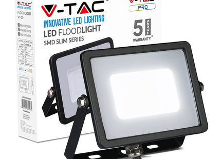 V-TAC LED Floodlight Outdoor 20W Flood Lights Outdoor | 1600 Lumens LED Work Light | Waterproof IP65 | Day White 4000K LED Flood Lights Outdoor for Garden Patio Driveway and more