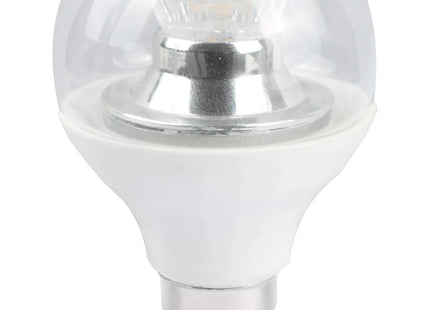 LED Miniglobe RND45 4W SBC Clear Cool White Bell