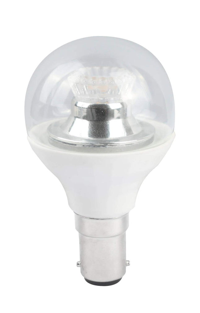 LED Miniglobe RND45 4W SBC Clear Cool White Bell