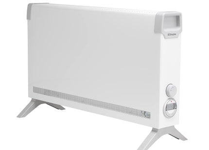 Dimplex ML3TSTIE7 3kW Convector Heater, Electric Freestanding & Wall Mountable Plug In Comvection Radiator, with Thermostat & Electronic Timer, Portable, Quiet, Slim & Lightweight -White/Grey