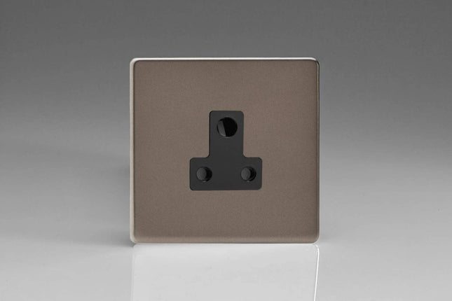Varilight 1-Gang 5A Round Pin Socket XDRRP5ABS
