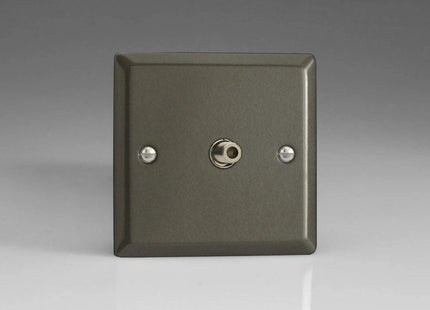 Varilight Satellite Socket, F-Type (Neutral Insert) Classic Graphite XP8S