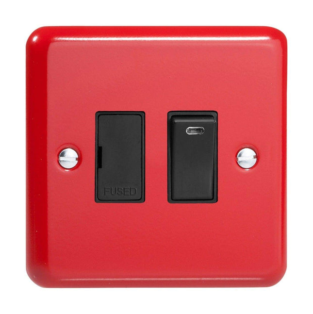 Varilight Pillar Box REd 13A Switched with Neon Fused Spur