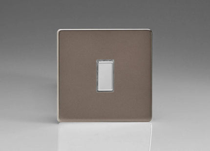 Varilight Eclique 2 1-Gang Tactile Touch Control Dimming Light Switch Slave for use with Eclique2 Master on 2-Way Circuits Pewter JDRES001S