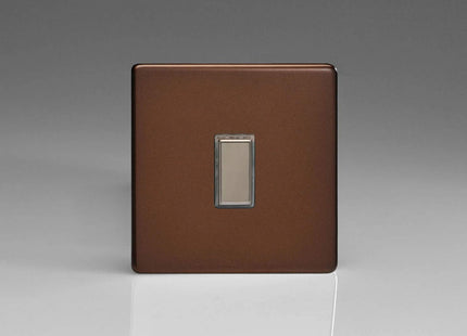 Varilight Eclique 2 1-Gang Tactile Touch Control Dimming Light Switch Slave for use with Eclique2 Master on 2-Way Circuits Mocha JDMES001S