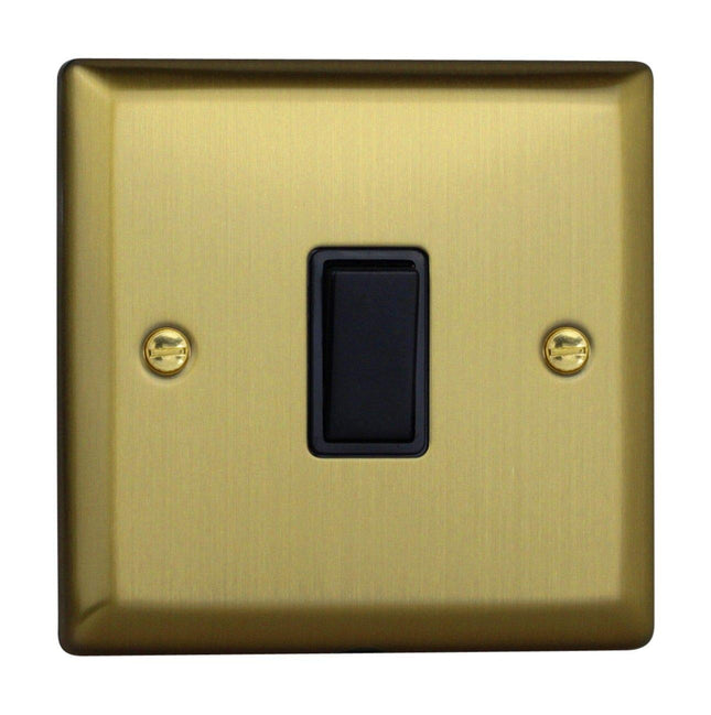 Varilight Urban 1-Gang 10 Amp 2-Way Brushed Brass Light Switch