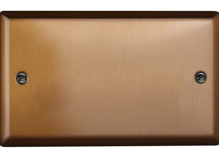 Varilight Urban Brushed Bronze Double Blank Plate