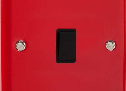 Varilight 1-Gang (Single), 1 or 2 Way 10 Amp Switch, Classic Lily Pillar Box Red XY1B.PR