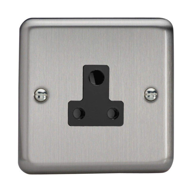 Varilight 1-Gang 5A Round Pin Socket