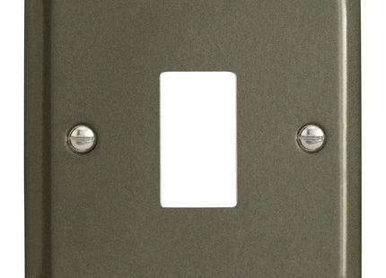 Varilight XPPGY1 Classic Graphite 1-Gang PowerGrid Plate (Single Plate)