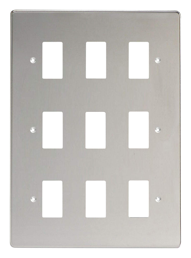Varilight XDCPG9-P Power Grid 9 Grid Spaces Polished Chrome
