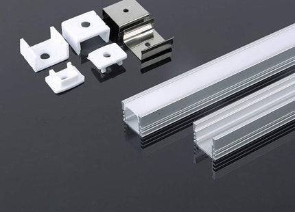 V-TAC VT-8116 Aluminium Profile 2000 * 17.4mm* 12.1mm -Milky