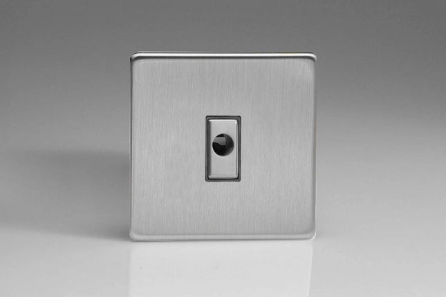 Varilight 16A Flex Outlet Plate Brushed Steel XDSFODS
