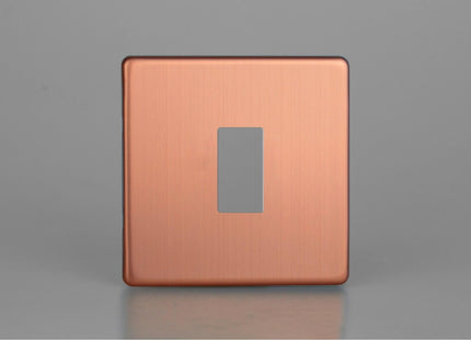 Varilight 1-Gang Screwless Powergrid Plate Including Yoke (Single Plate)