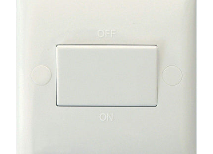Varilight XOFIW Value Polar White 1-Gang 10A Fan Isolating Switch (3 Pole)