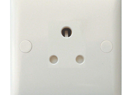 Varilight XORP5AW Value Polar White 1-Gang 5A Round Pin Plug Socket
