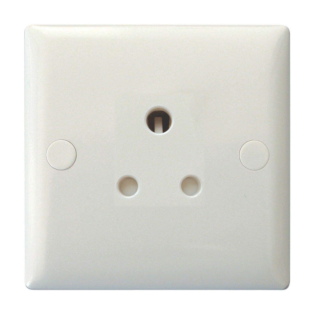 Varilight XORP5AW Value Polar White 1-Gang 5A Round Pin Plug Socket