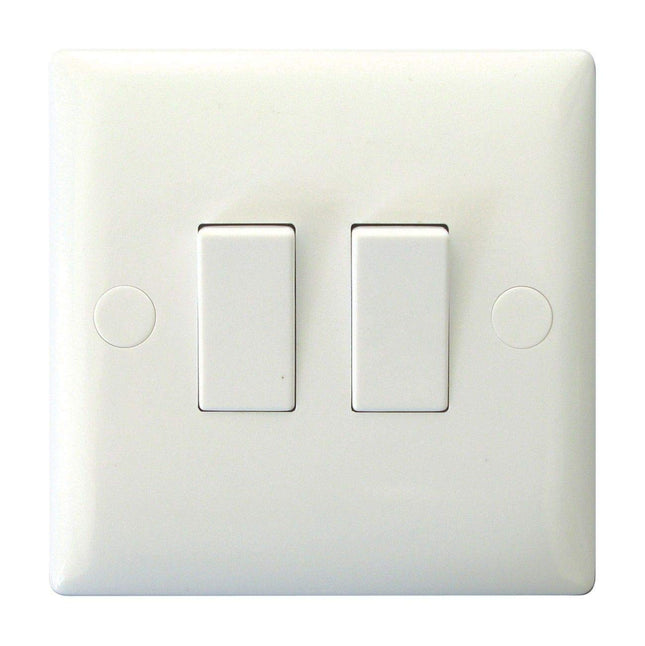 Varilight XO2W Rocker Switches 2-Gang