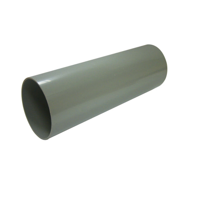 FloPlast Solvent Weld Soil Pipe 110mm x 3 Metre Grey