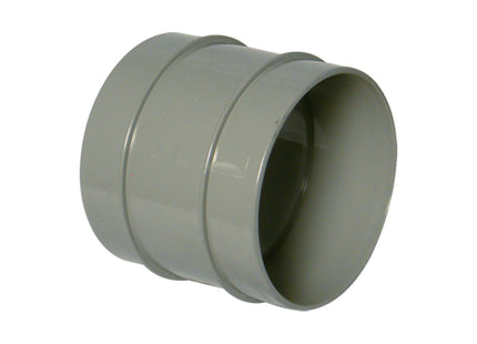 FloPlast Solvent Weld Soil Double Socket Grey