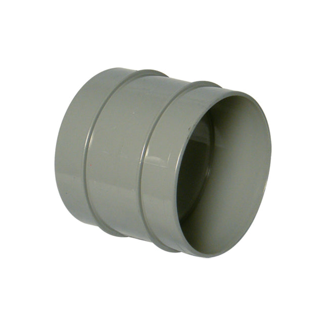 FloPlast Solvent Weld Soil Double Socket Grey