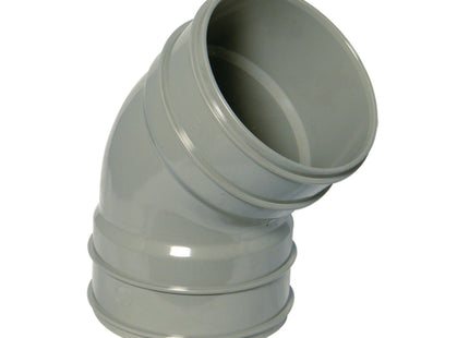 FloPlast Solvent Weld Soil 135 Degree Bend Grey SS563