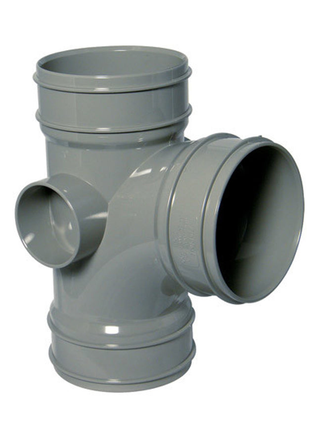 Floplast S-Weld Soil 135 Deg Branch Grey - 318228