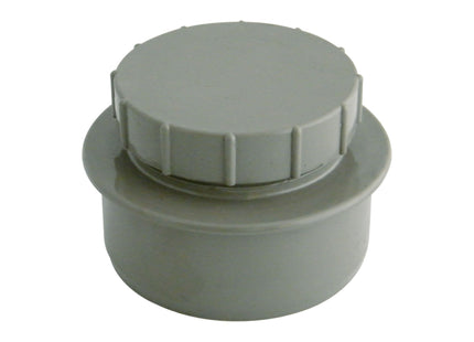 FloPlast Solvent Weld Soil Screw Access Cap Grey SS292