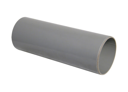 FloPlast Plain Soil Pipe 110mm x 4 Metre Grey