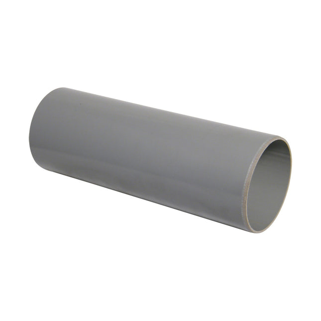 FloPlast Plain Soil Pipe 110mm x 4 Metre Grey