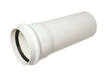 FloPlast Single Socket 110mm Soil Pipe 3 Metre White