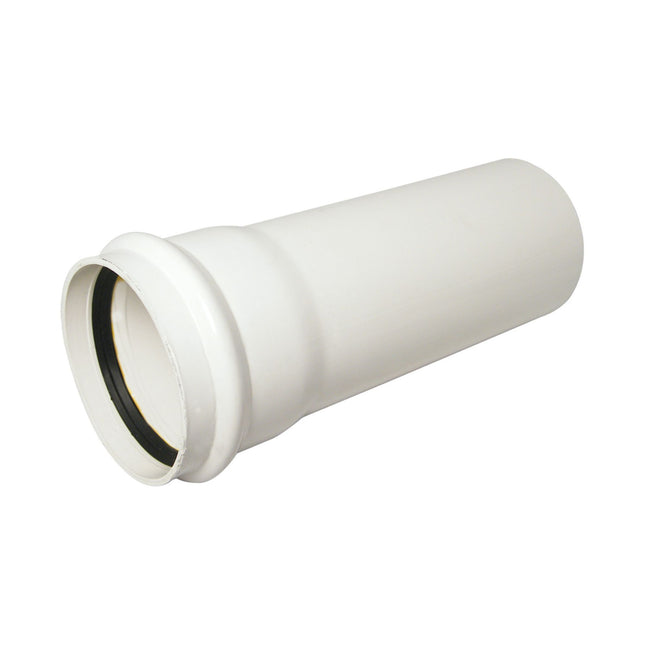 FloPlast Single Socket 110mm Soil Pipe 3 Metre White