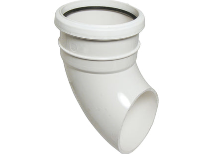 FloPlast 110mm Soil 92.5' Socket/Spigot Bend White