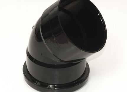 FloPlast 110mm Soil Offset Top Bend Black