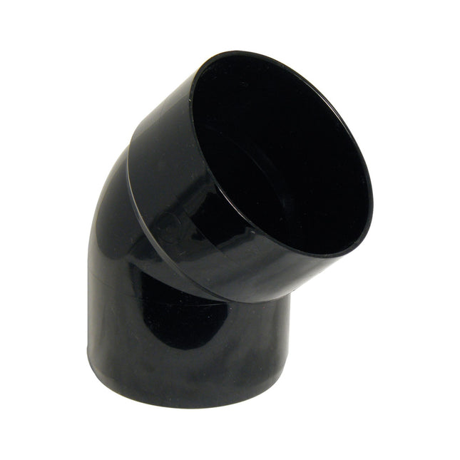 FloPlast 110mm Soil Offset Bottom Bend Black