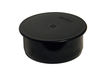 FloPlast 110mm Soil Socket Plug Black