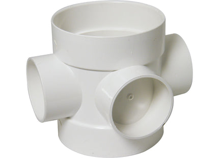 FloPlast 110mm Soil Short Boss Pipe White