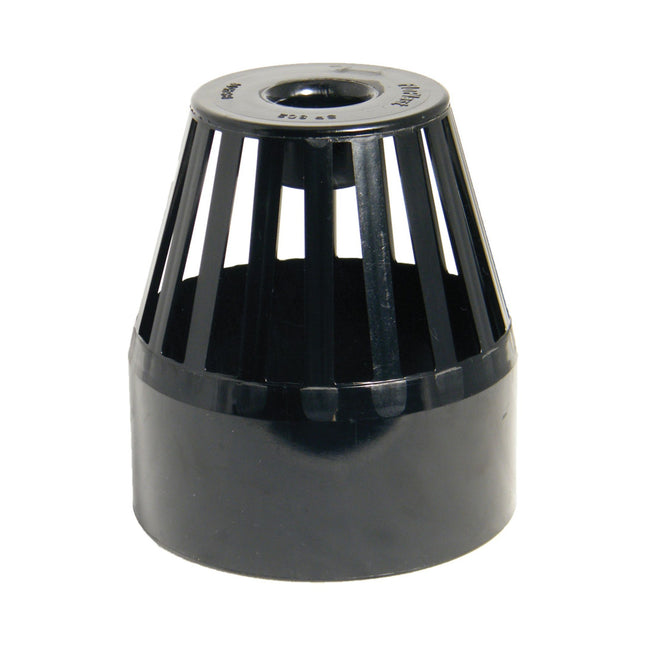 FloPlast 110mm Soil Vent Terminal Black