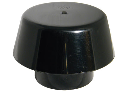 FloPlast 110mm Soil Extract Cowl Black