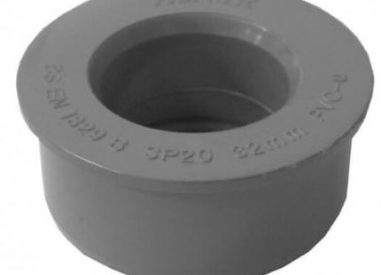 FloPlast Boss Adaptor - Solvent Weld 50mm Grey