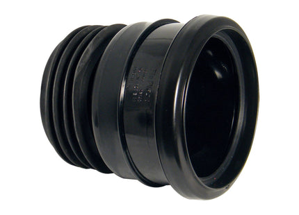 FloPlast 110mm Soil Drain Connector Black