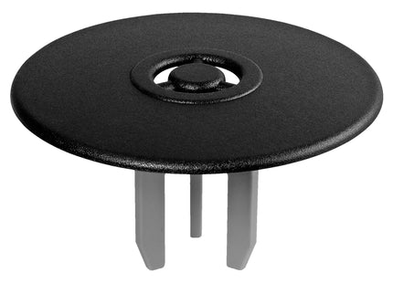 McAlpine Matt Black Brass Shower Trap Cover - ST90MEMBMTOP+SUPP