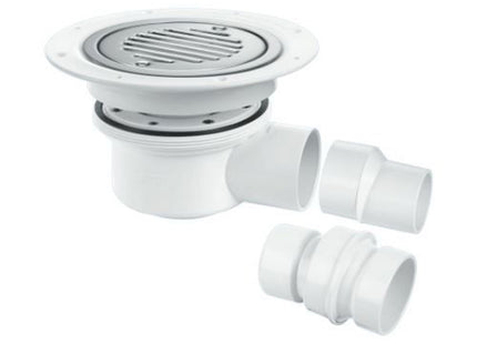 Mcalpine 2 Piece Trapped Shower Gully 50mm Seal - TSG52SSLNSCC0 - For Efficient Shower Drainage