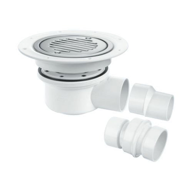 Mcalpine 2 Piece Trapped Shower Gully 50mm Seal - TSG52SSLNSCC0 - For Efficient Shower Drainage